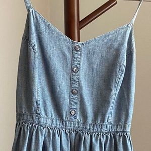 OLD NAVY - DENIM BUTTON MIDI-DRESS